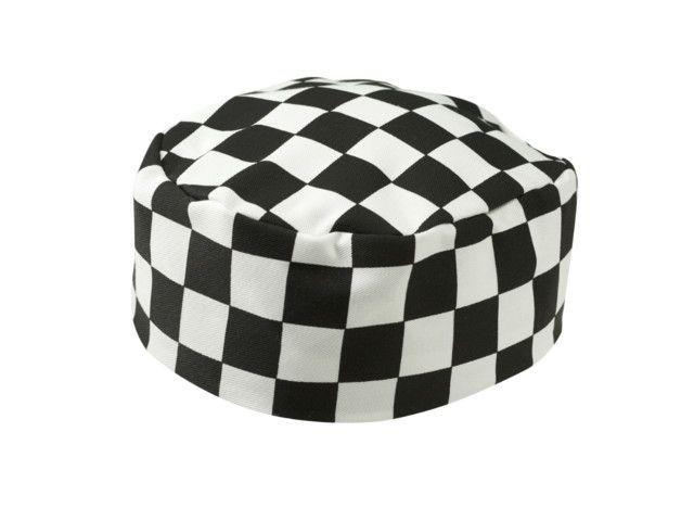 Check Chefs Skull Cap